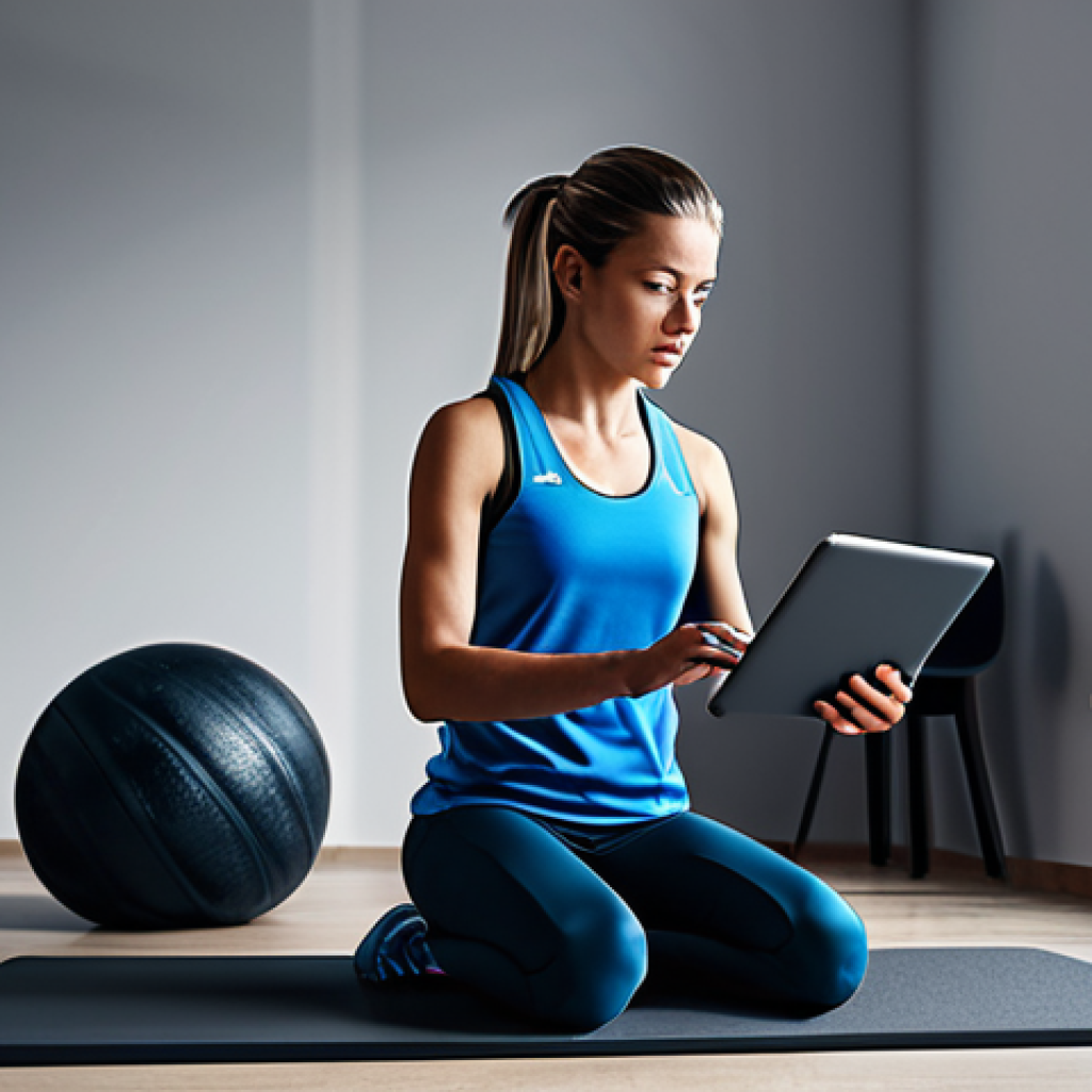 러닝 대회 시뮬레이션 앱 - Mental Preparation**

"A focused female athlete, fully clothed in running gear, visualizing a race c...