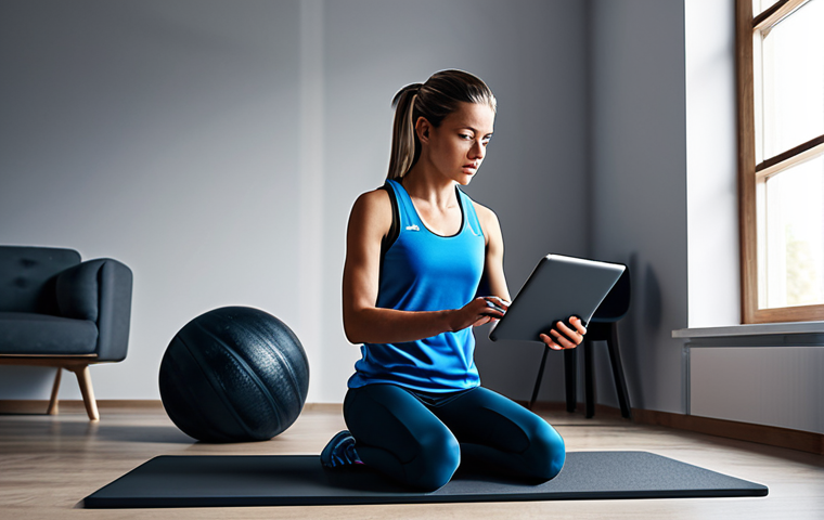 러닝 대회 시뮬레이션 앱 - Mental Preparation**

"A focused female athlete, fully clothed in running gear, visualizing a race c...