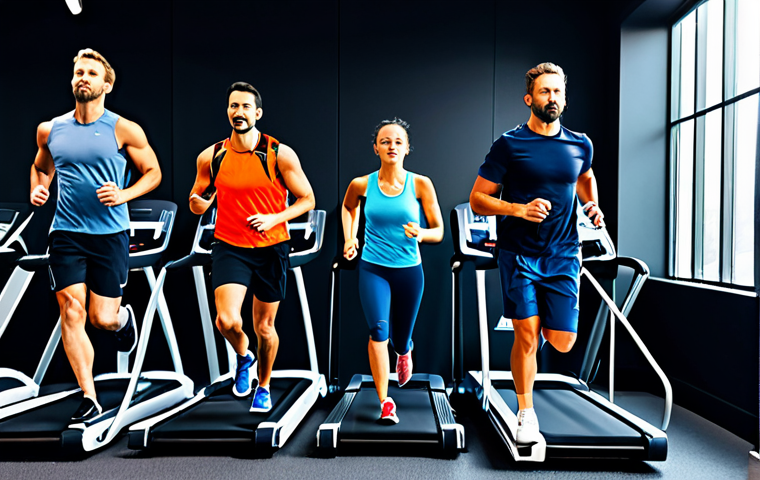 러닝 대회 시뮬레이션 앱 - Performance Analysis**

"A male runner, fully clothed in sportswear, standing in a high-tech gym wit...