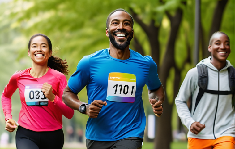 러닝 기록 어플 비교 - **Prompt:** A fit female runner in her late 20s, wearing stylish and appropriate athletic sportswear...