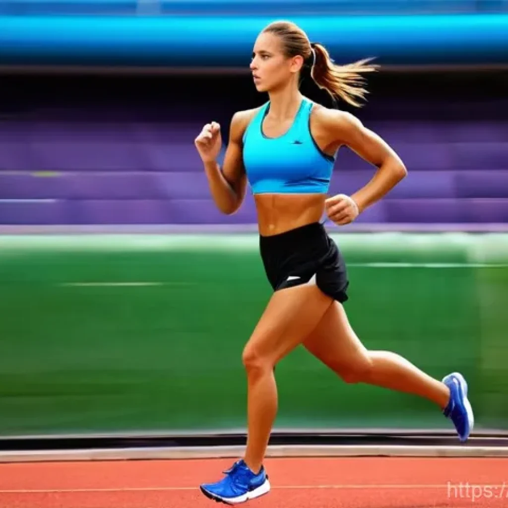 러닝 속도 증가 훈련법 - **Prompt 1: Dynamic Interval Training Session**
    "A female athlete, in her mid-20s, with a powerf...