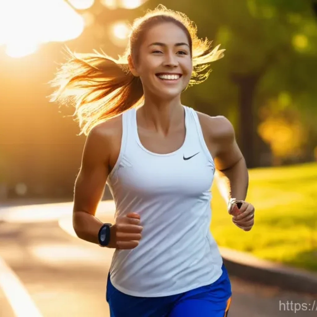 러닝 기록 관리 어플 추천 - **Prompt 1: The Joy of Running and Tech Integration**
    "A vibrant, high-resolution photograph of ...